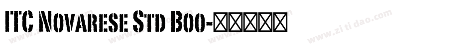 ITC Novarese Std Boo字体转换